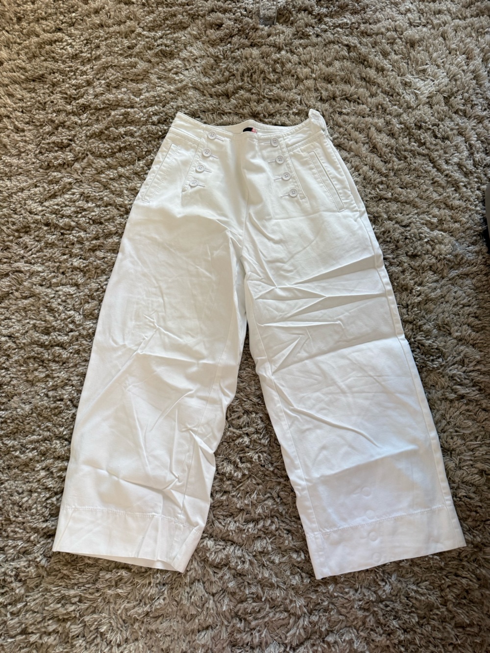 Talbots white sailor pants